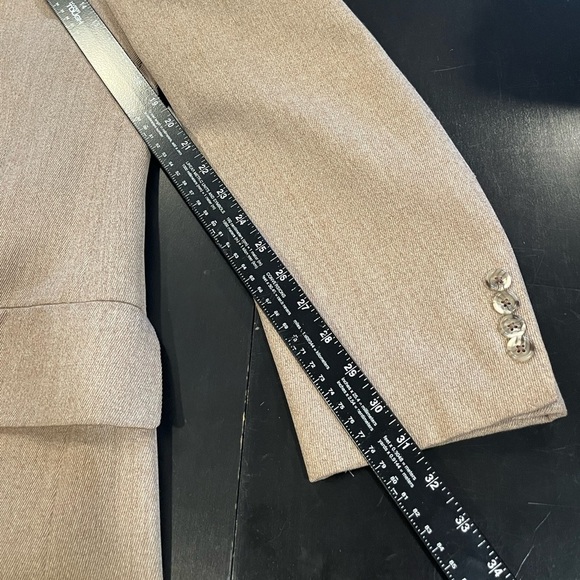 Christian Dior 70s Vintage Beige Three Button Formal Overcoat Mens Sz 40 Medium - Picture 7 of 15